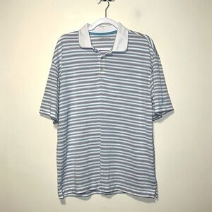 Mens NIKE GOLF striped polo shirt size Large